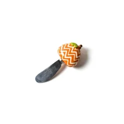 Table Decor^Coton Colors Chevron Pumpkin Appetizer Spreader By Happy Everything!