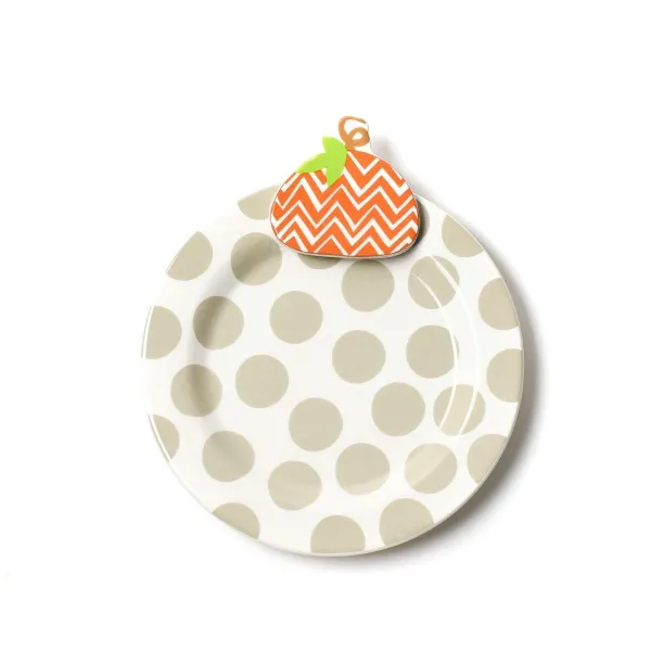 Kitchen & Dining^Coton Colors Chevron Pumpkin Embellishment Plate By Happy Everything!