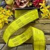 Ribbon^D. Stevens Chiffon Satin Lime Green Plaid Ribbon, 1.5" X 10Yd