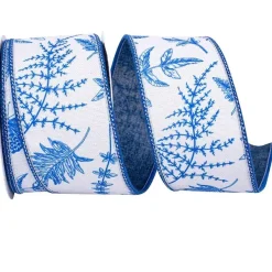Spring Ribbon^Reliant Ribbon Chinoiserie Fern Ribbon, 2.5" X 10Yd