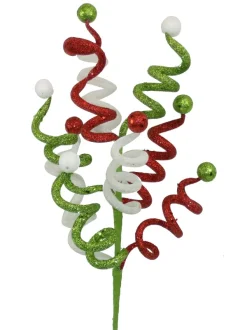 Picks^Liberty Floral Christmas Curly Ball Pick