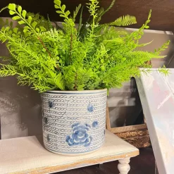 Kitchen & Dining^Two's Company Chrysanthemum Planter