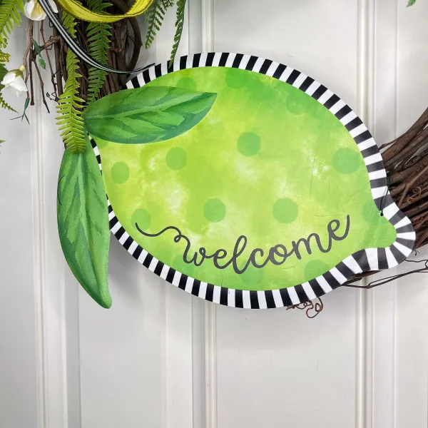 Door Decor^* Citrus Garden Wreath
