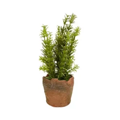 Faux Plants^Regency Clay Pot With Herbs