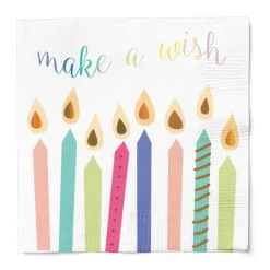 Party Diy^Sophistiplate Cocktail Napkin, Birthday Candles