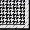 Party Diy^Sophistiplate Cocktail Napkin, Blanc & Noir