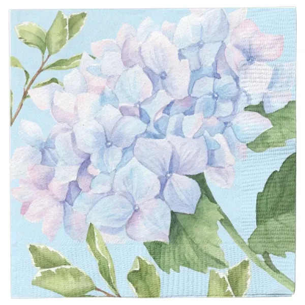 Kitchen & Dining^Sophistiplate Cocktail Napkin, Hydrangeas