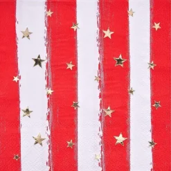Party Diy^Sophistiplate Cocktail Napkin, Patriotic Confetti