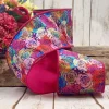 Spring Ribbon^D. Stevens Colorful Wild Roses Ribbon, 4" X 10Yd