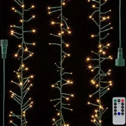 Lights^RAZ Connectable Cluster Garland, 34'