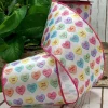 Ribbon^D. Stevens Conversation Hearts On White Ribbon With Pink Edge, 4" X 10Yd