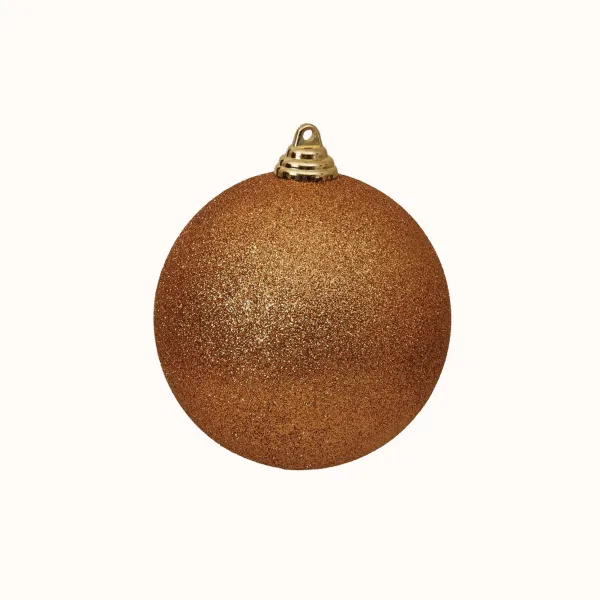 Ball Ornaments^Farrisilk Copper Glitter Ball Ornament, 8"