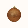Ball Ornaments^Farrisilk Copper Glitter Ball Ornament, 4"