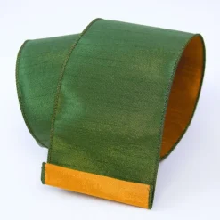 Ribbon^Farrisilk Copper Green Two Toned Ribbon, 2.5" X 10Yd