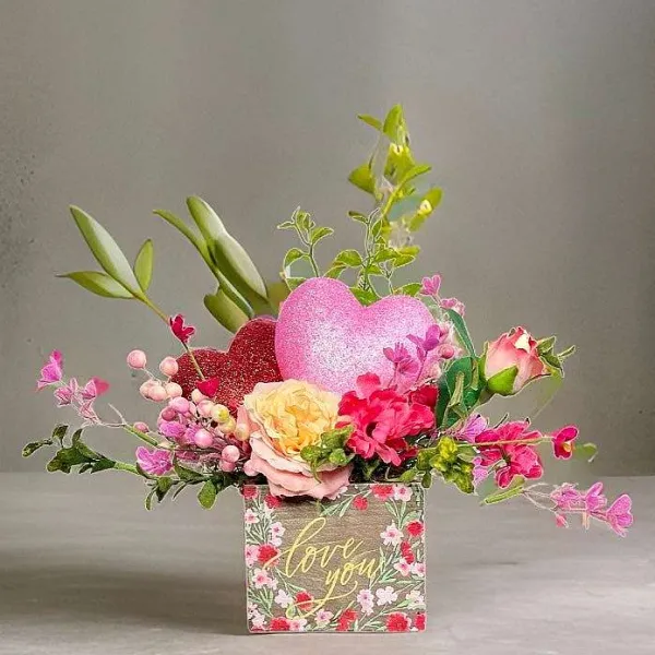 Spring Picks^Liberty Floral Cosmo Berry Fern Pick