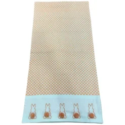 Table Decor^Two's Company Cottontail Table Runner With Bunny Pom Pom