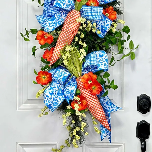 Door Decor^* Crazy For Carrots Teardrop