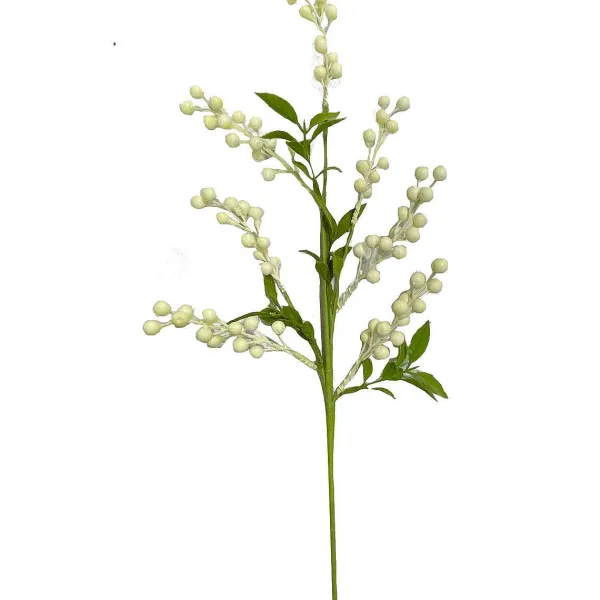 Spring^Liberty Floral Cream Berry Leaf Spray