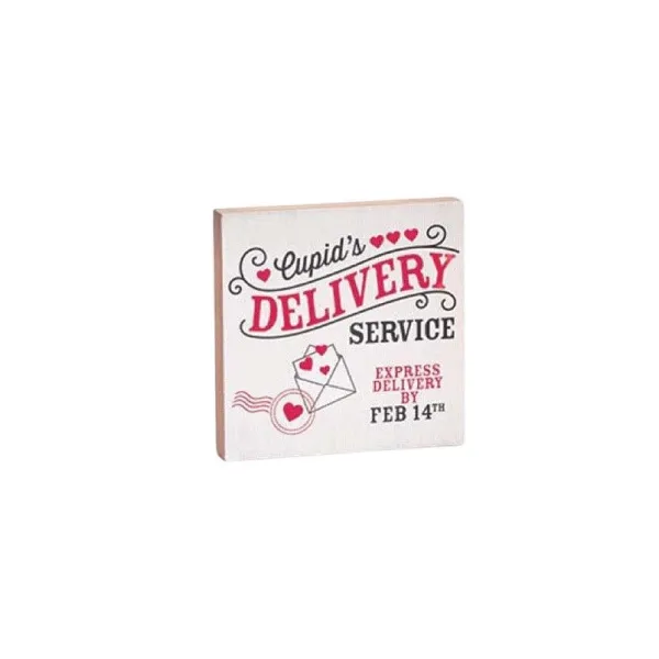 Figurines^Burton & Burton Cupid Delivery Sign Shelf Sitter