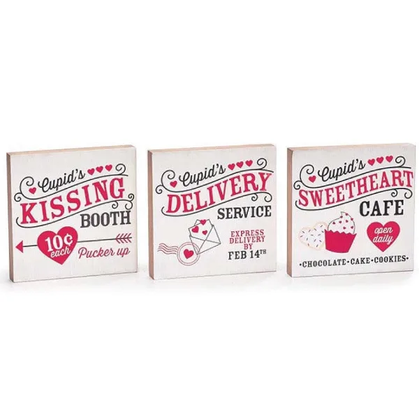 Figurines^Burton & Burton Cupid Delivery Sign Shelf Sitter