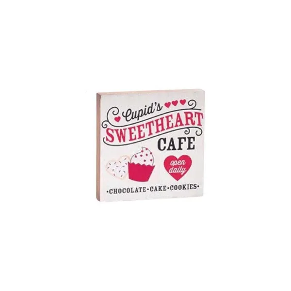 Figurines^Burton & Burton Cupid Delivery Sign Shelf Sitter