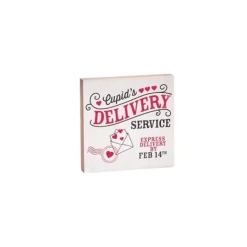 Table Decor^Burton & Burton Cupid Delivery Sign Shelf Sitter