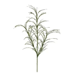 Floral^Regency Dark Green Glitter Sequin Pampas Grass Spray, 34"