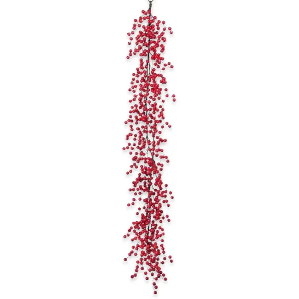 Wall Decor^Regency Deluxe Red Berry Garland, 60"