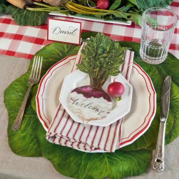 Spring^Hester & Cook Die Cut Cabbage Placemat Sheets