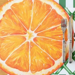 Party Diy^Hester & Cook Die Cut Orange Slice Placemat Sheets