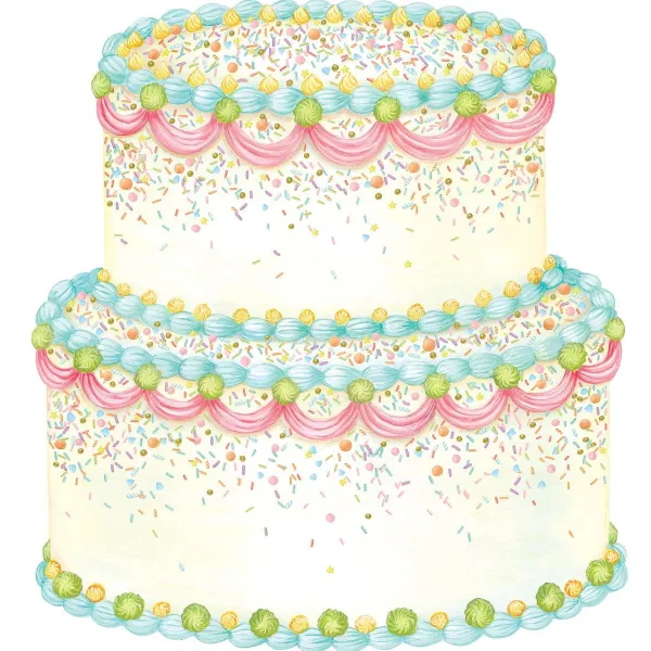 Party Diy^Hester & Cook Die-Cut Birthday Cake Placemat Sheets