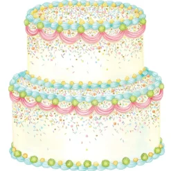 Celebrate Birthday^Hester & Cook Die-Cut Birthday Cake Placemat Sheets