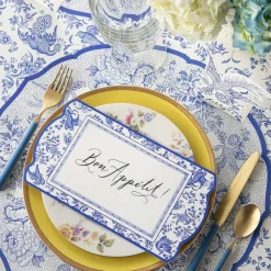 Kitchen & Dining^Hester & Cook Die-Cut Blue Asiatic Pheasants Sheets