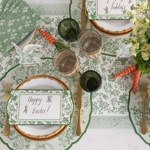 Kitchen & Dining^Hester & Cook Die-Cut Green Asiatic Pheasants Sheets