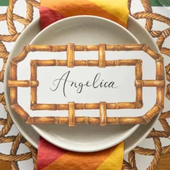Party Diy^Hester & Cook Die-Cut Rattan Weave Placemat Sheets