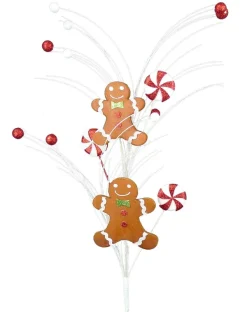 Sprays^Liberty Floral Double Gingerbread And Mint Spray