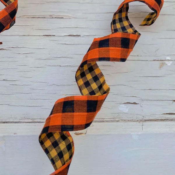 Floral^Liberty Floral Double Sided Plaid Frizzy Spray