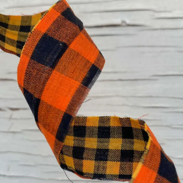 Floral^Liberty Floral Double Sided Plaid Frizzy Spray