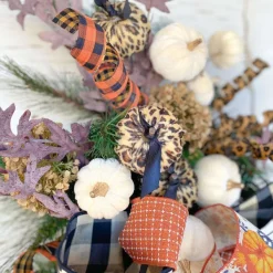 Floral^Liberty Floral Double Sided Plaid Frizzy Spray