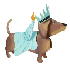 Table Decor^The Round Top Collection Dress Up Pet, Lady Liberty Costume