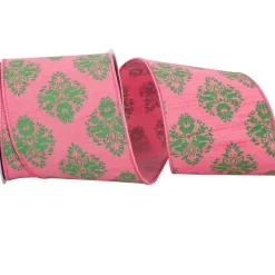 Spring Ribbon^Reliant Ribbon Dupioni Florentine Wired Edge Ribbon, 4" X 10Yd