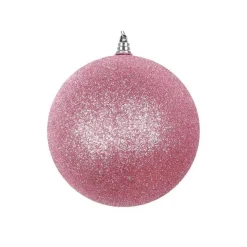 Ball Ornaments^Farrisilk Dusty Rose Glitter Ornament, 6"