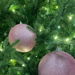 Ball Ornaments^Farrisilk Dusty Rose Glitter Ornament, 6"