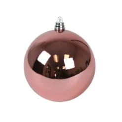 Spring^Farrisilk Dusty Rose Shiny Ball Ornament, 4"