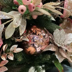 Ball Ornaments^Farrisilk Dusty Rose Shiny Ornament, 6"