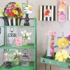 Decorative Containers^The Round Top Collection Elegant Black & White Basket, Short
