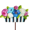 Table Decor^The Round Top Collection Elegant Pots Of Mixed Flowers