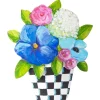 Spring^The Round Top Collection Elegant Pots Of Mixed Flowers