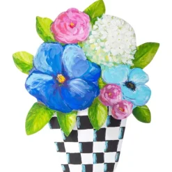 Pot Stakes^The Round Top Collection Elegant Pots Of Mixed Flowers