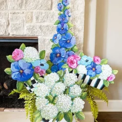 Pot Stakes^The Round Top Collection Elegant Pots Of Mixed Flowers
